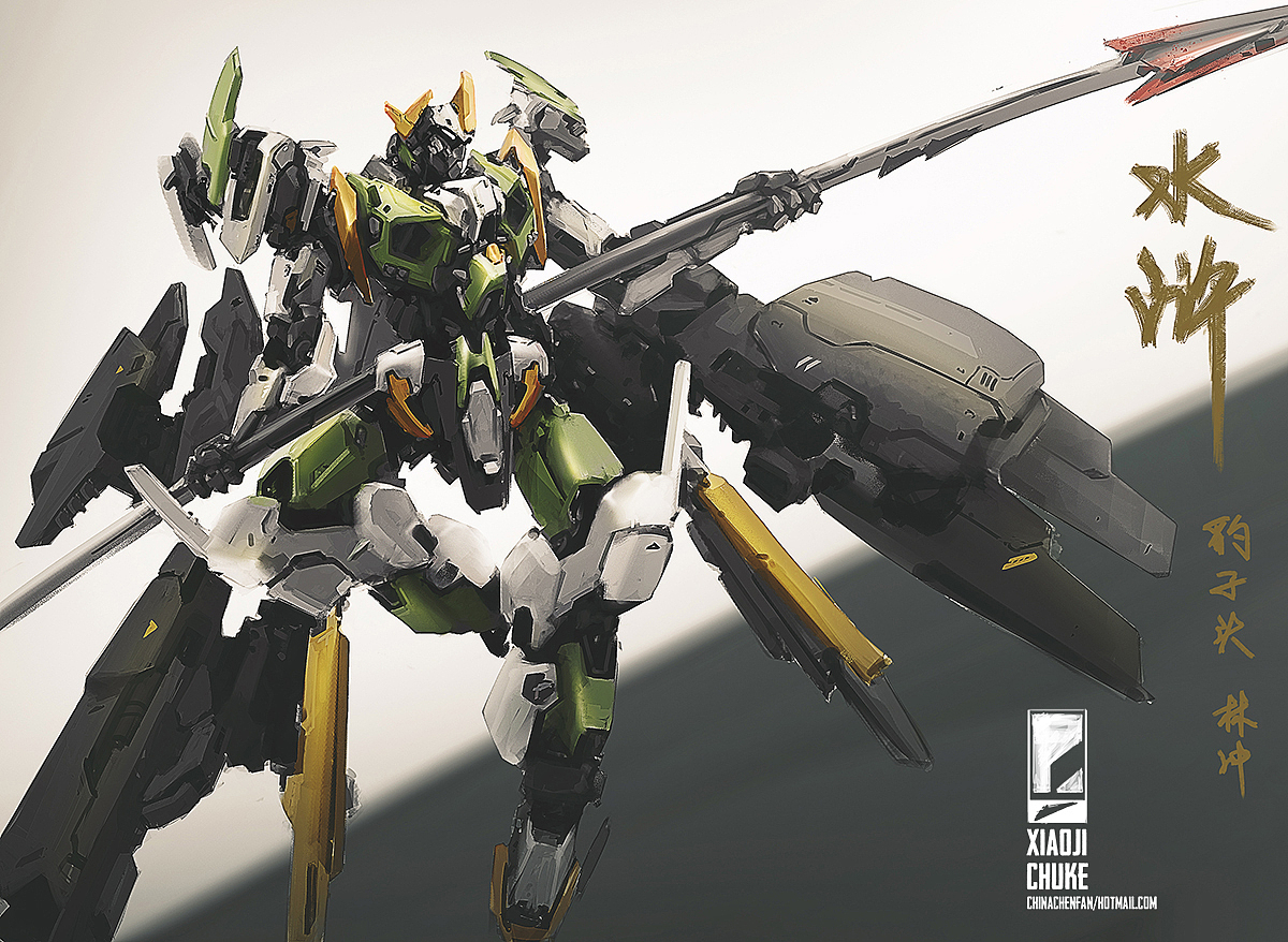 机甲概念设计——水浒人物像