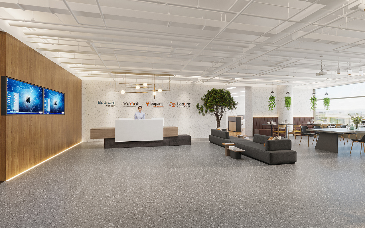 大工装办公室|空间|效果图