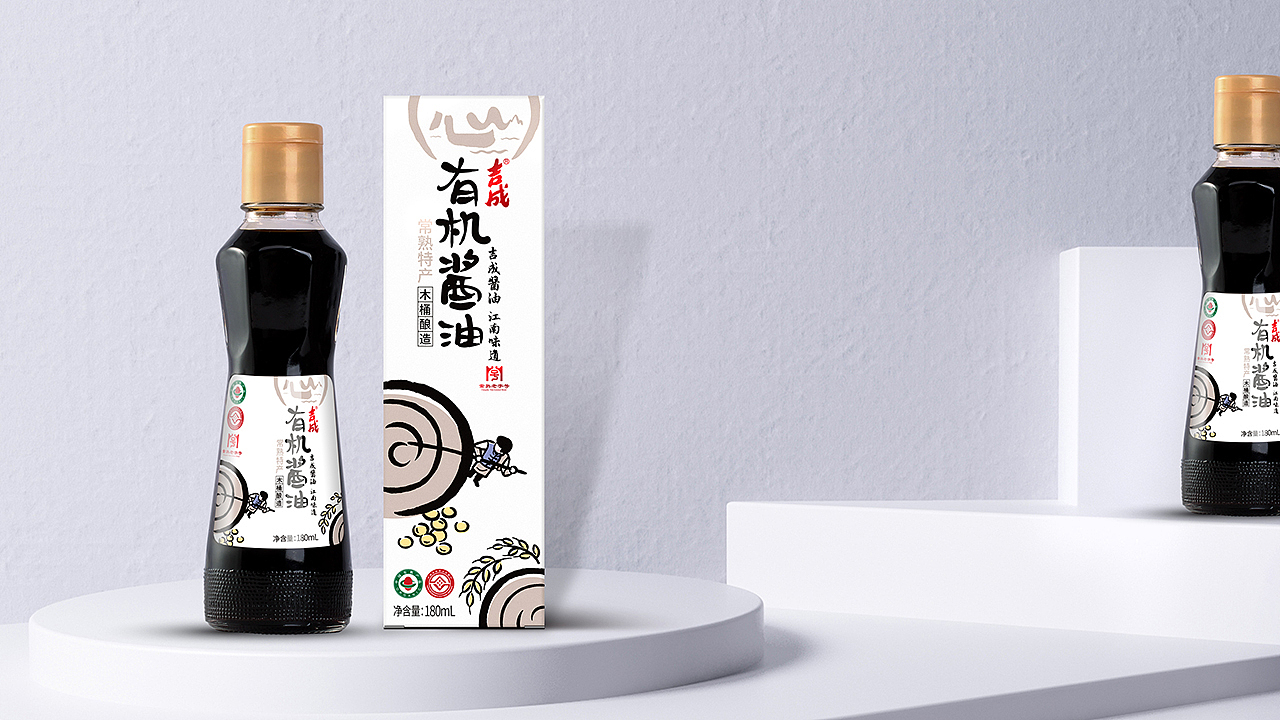 吉成酱油×唐风汉韵|守得匠心 拨云见日(图ZMjUzMTQ2NDUy) - 包装 - 站酷设计师唐风汉韵设计原创素材 - 站酷ZCOOL