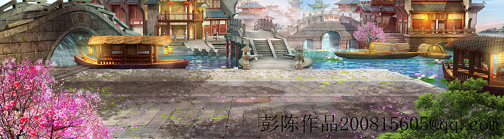 模仿网易斩魂的休闲场景（图ZMTI3MzM1Mjg=） - 场景 - 站酷设计师TGamedesign原创素材 - 站酷ZCOOL
