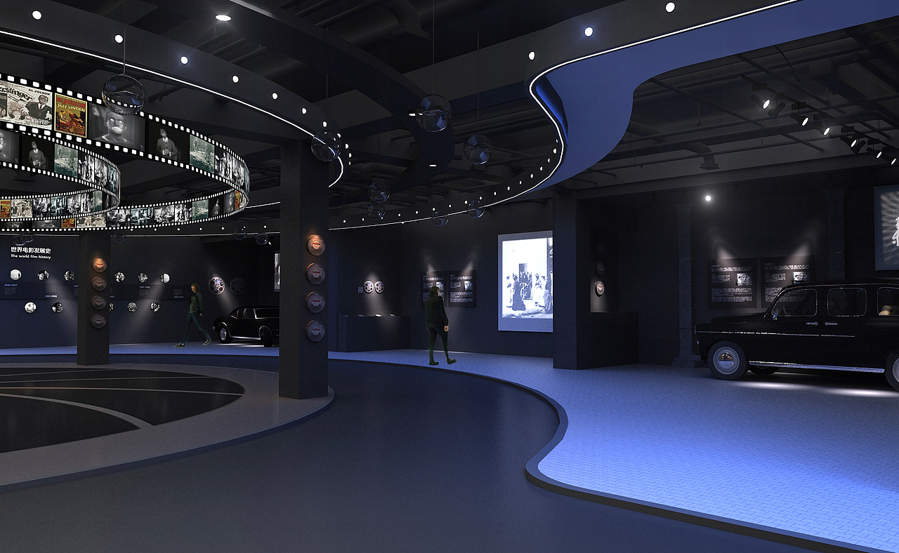 影视文化展厅（图ZNDEwNDM4NzI=） - 展陈设计 - 站酷设计师低音E原创素材 - 站酷ZCOOL