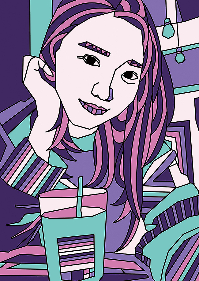 班级个人形象插画