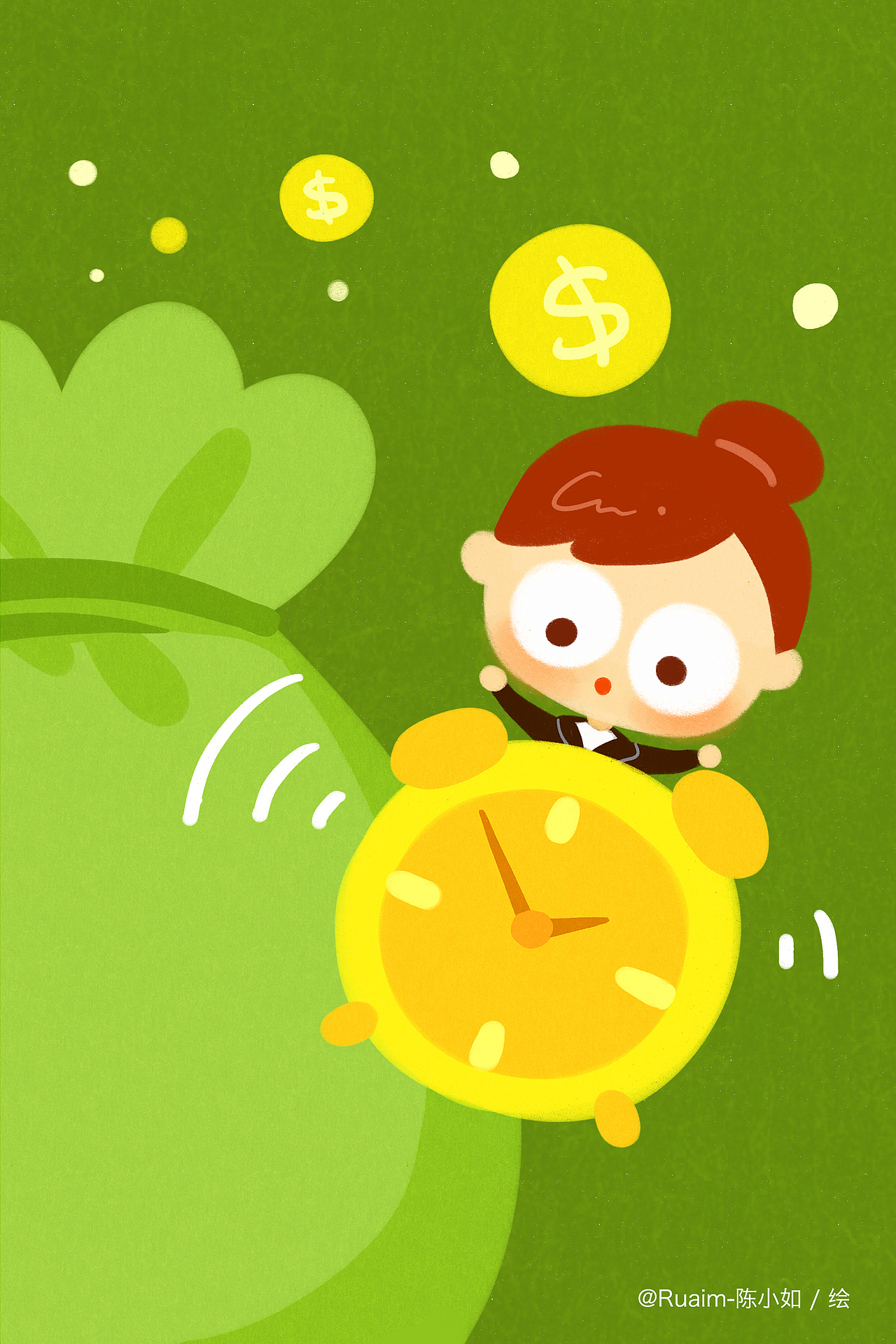 H5页面卡通情景小漫画/元素截图