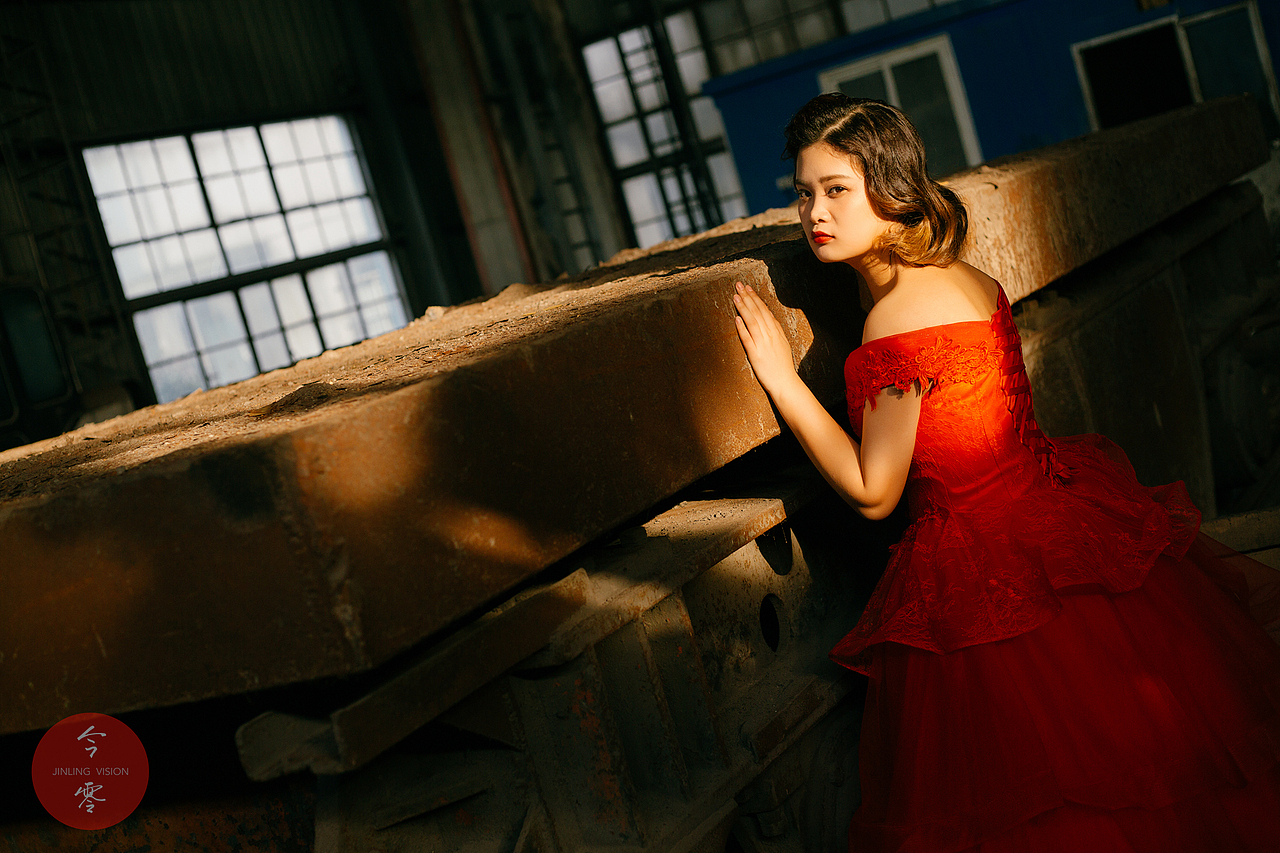 复古又别致的婚纱照