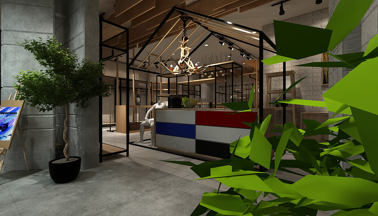 服装店（图ZMTE5ODU1NzU2） - 展陈设计 - 站酷设计师湖霸霸原创素材 - 站酷ZCOOL