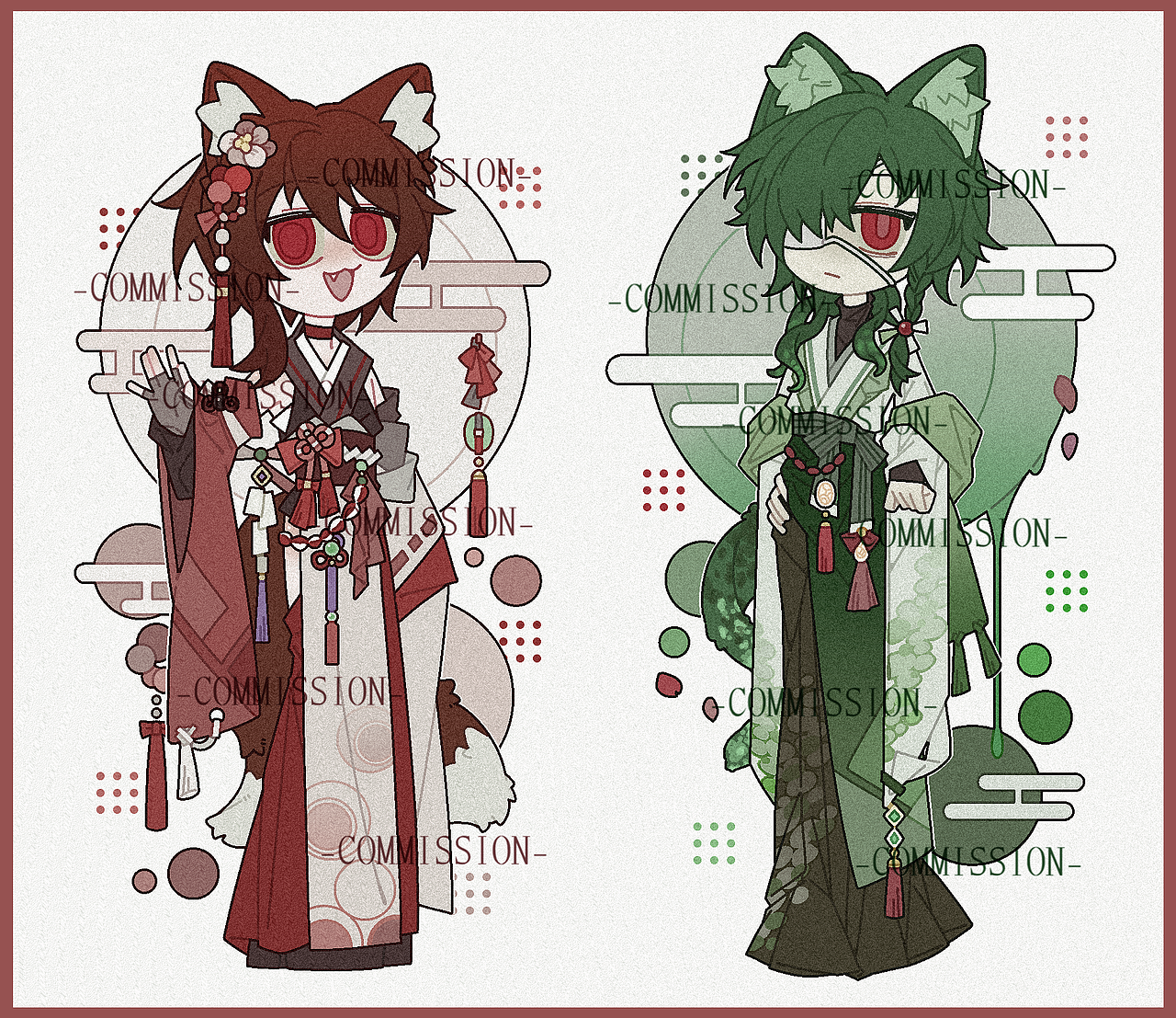 付费委托｜和风Q版服设定制