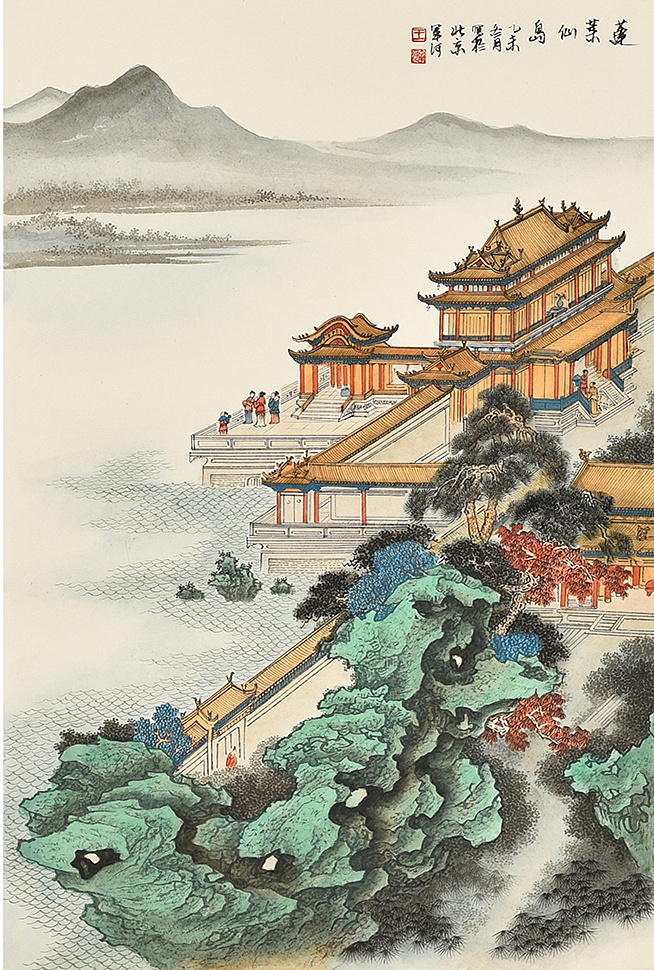 当代工笔山水名家王军河作品欣赏