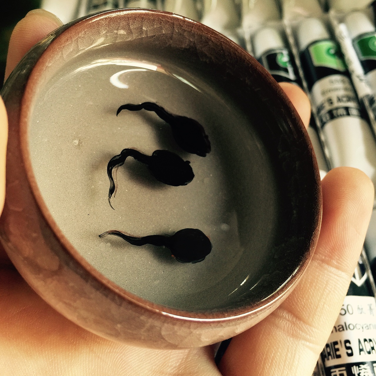 树脂画 蝌蚪（图ZMTkyNDI1NzAw） - 绘画 - 站酷设计师Jerry田野原创素材 - 站酷ZCOOL