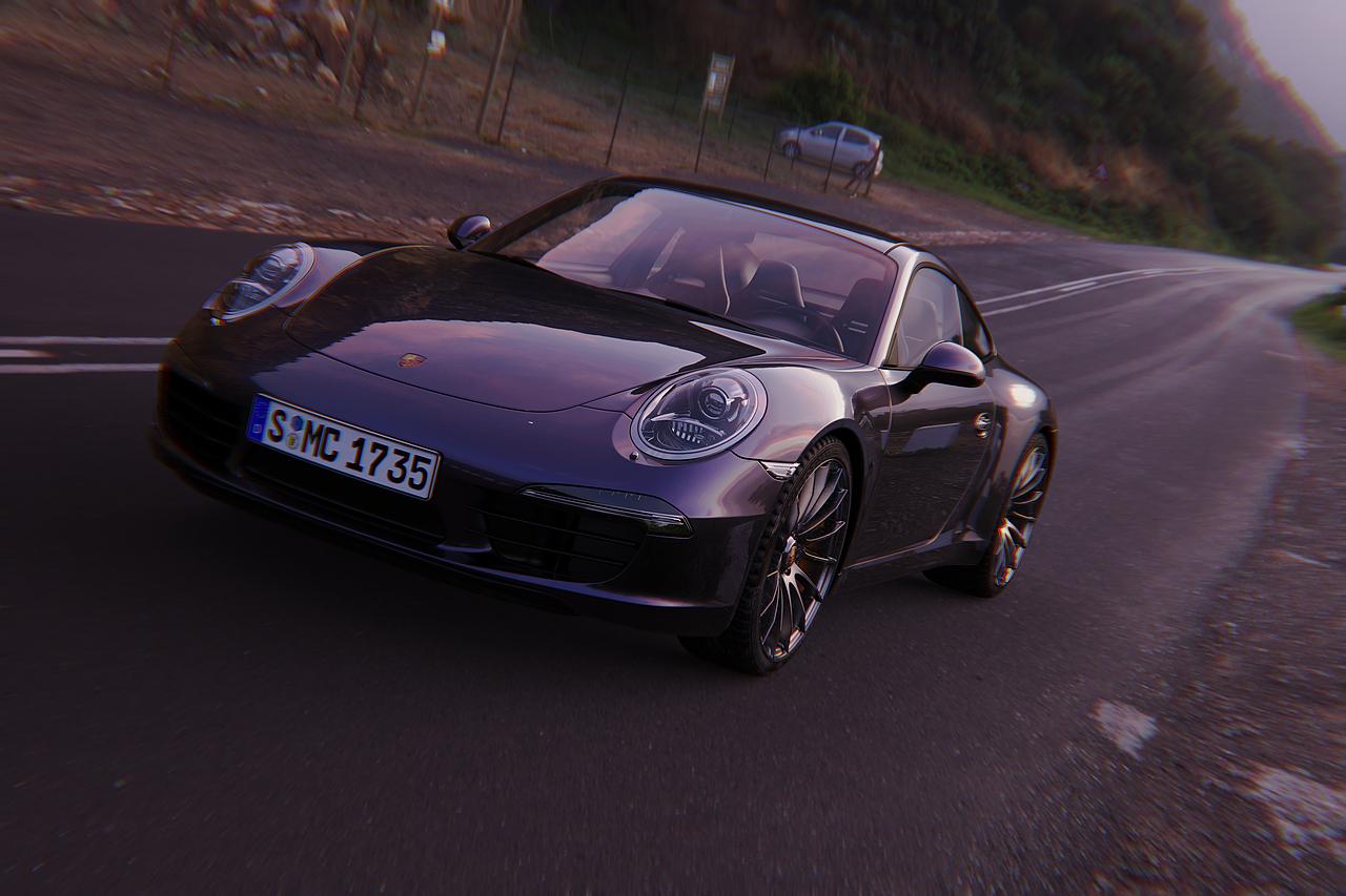 【Keyshot-Porsche 911 Carrera】（图ZMTgwNzk1MDYw） - 交通工具 - 站酷设计师曉艷艷原创素材 - 站酷ZCOOL