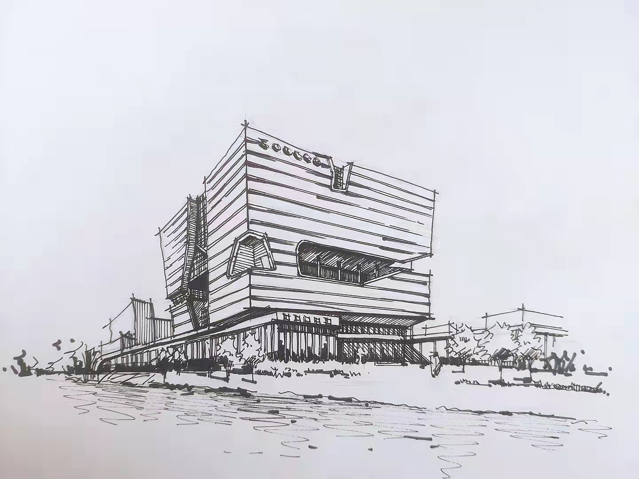 手绘（图ZMjkzMDYxNjEy） - 景观设计 - 站酷设计师小心鱼刺原创素材 - 站酷ZCOOL