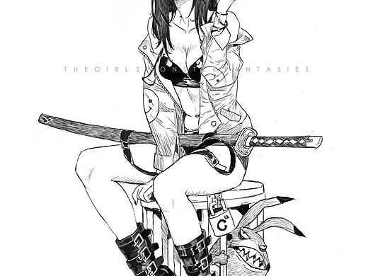 单目失明的少女