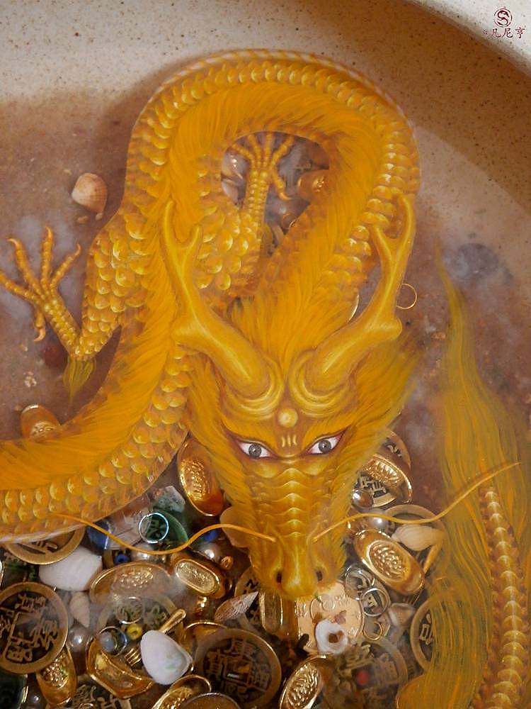 中华龙脉 凡尼亨3d树脂画龙