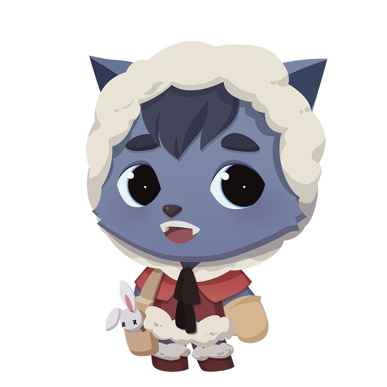 扁平风小精灵（图ZMjc0OTA2NTQ4） - IP形象 - 站酷设计师霜月洛洛原创素材 - 站酷ZCOOL