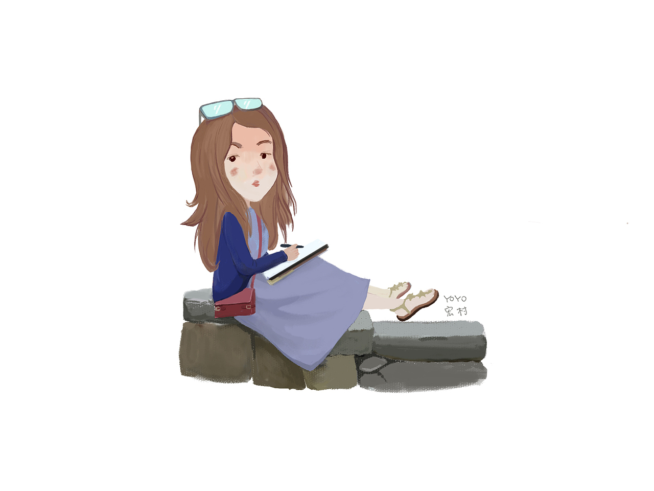 这是一组关于我自己的儿童插画（图ZODQ2Nzk0MjQ=） - 儿童插画 - 站酷设计师xxyoyo原创素材 - 站酷ZCOOL