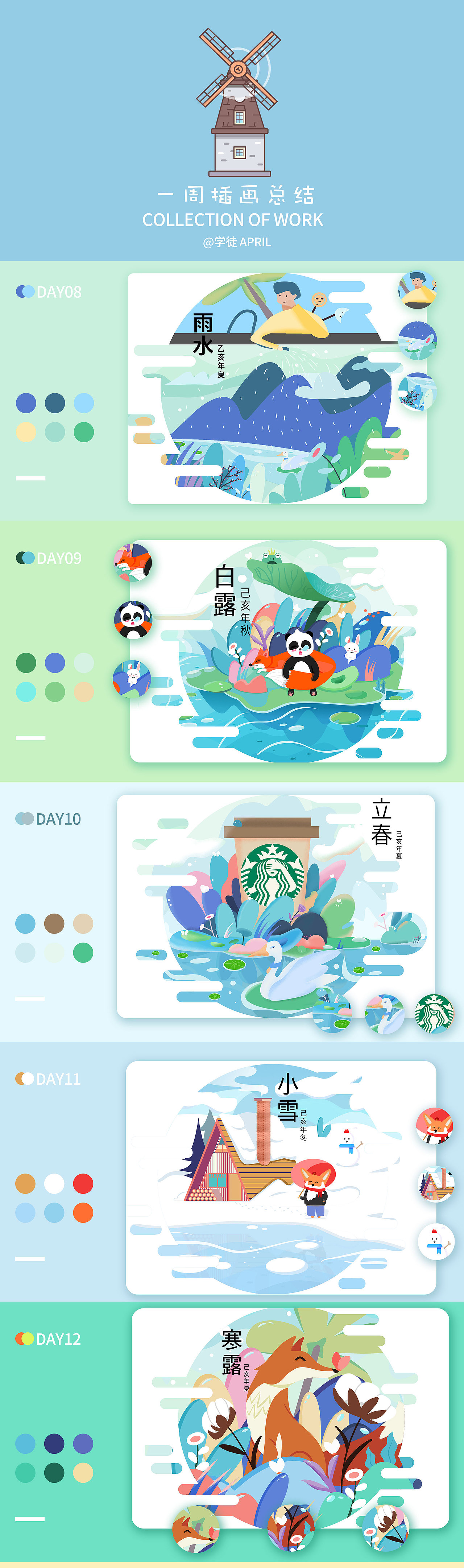 一周插畫總結(jié)（圖ZMTU2NDY2MzI4） - 藝術(shù)插畫 - 站酷設(shè)計師愛畫畫的April原創(chuàng)素材 - 站酷ZCOOL