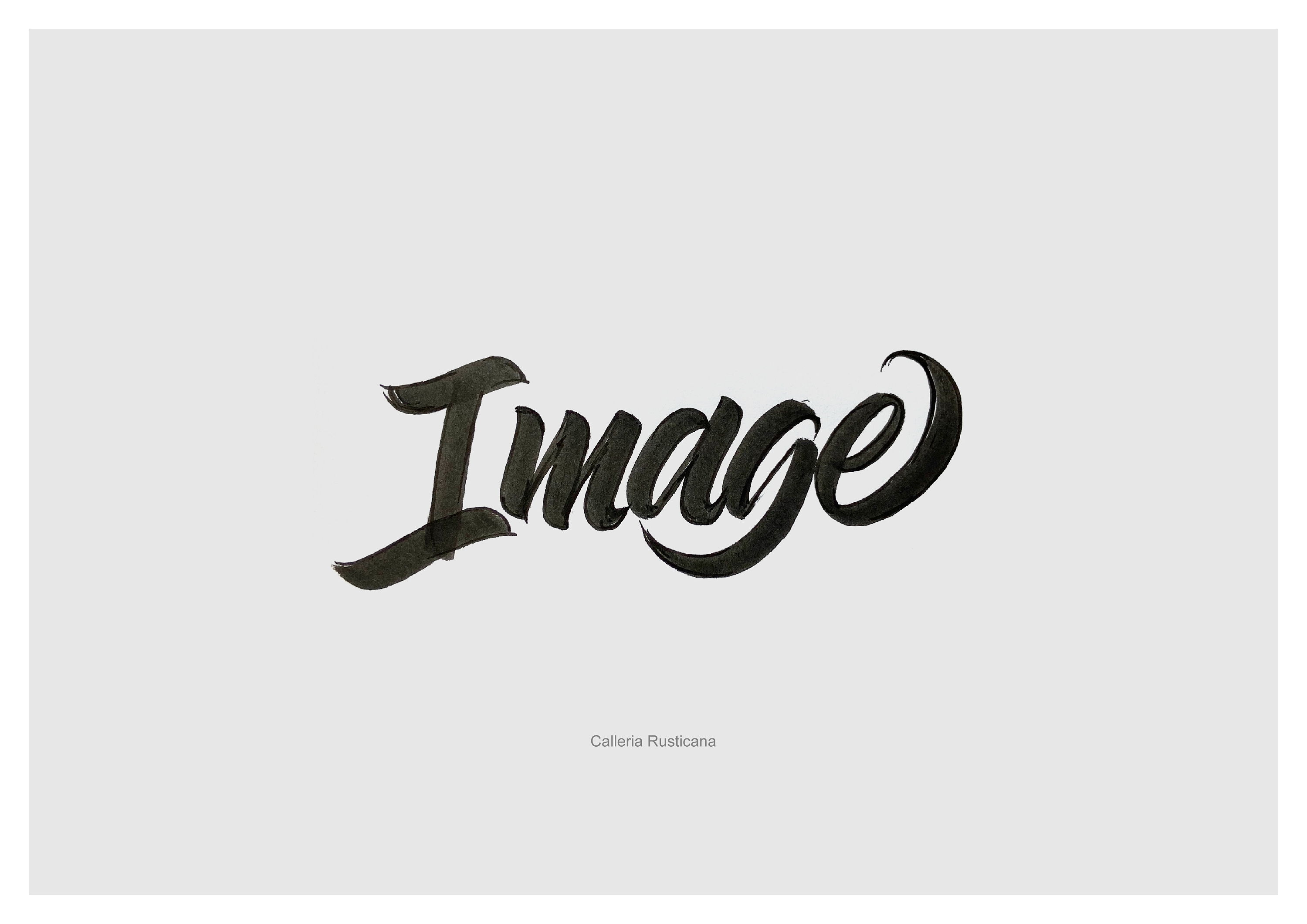 近期英文手绘字体