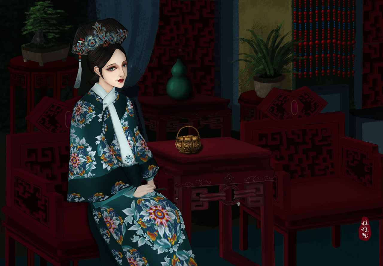 宫廷集|插画|创作习作|稚稚陀 - 原创作品 - 站酷 (zcool)