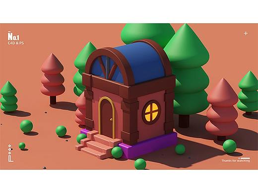 C4D小场景制作（个人主页-ZNDYyNTAyNzY=） - 场景 - 站酷设计师L黎明原创素材 - 站酷ZCOOL