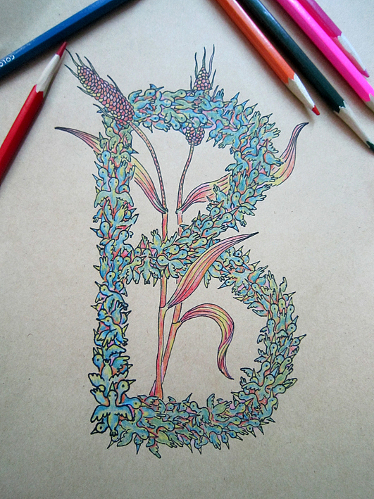 字母的渴望—《B鸟》（图ZNzA2NjgwNA==） - 创作习作 - 站酷设计师badye159原创素材 - 站酷ZCOOL