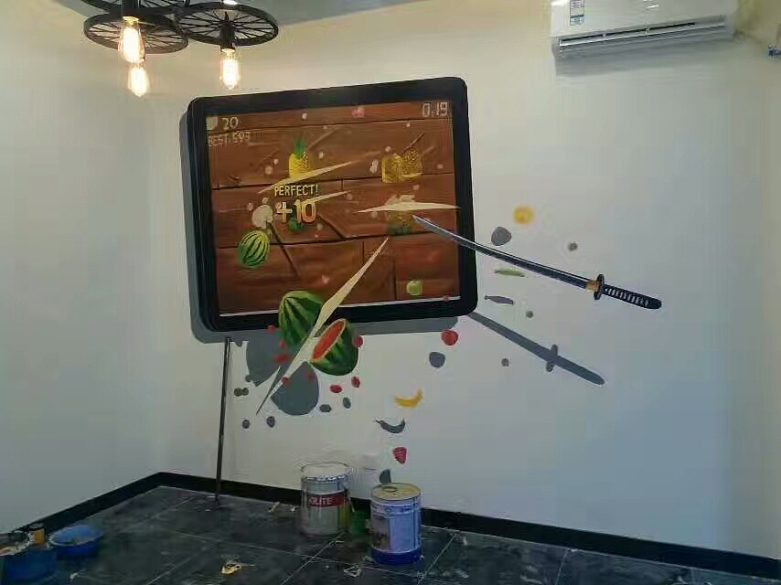 阿杜手绘墙墙体彩绘墙绘涂鸦阿杜速写