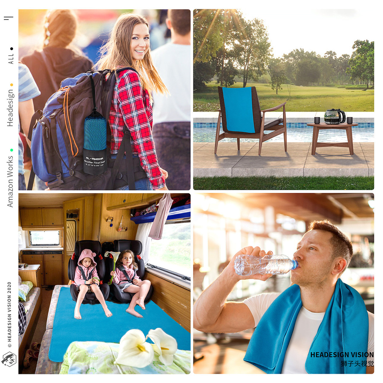 毛巾产品拍摄_主图设计_A+页面设计-狮子头视觉