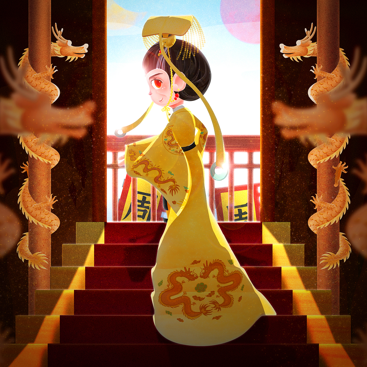 儿童插画 | 大唐宫廷（图ZMjc0OTU4MzUy） - 儿童插画 - 站酷设计师Jane_Todd原创素材 - 站酷ZCOOL