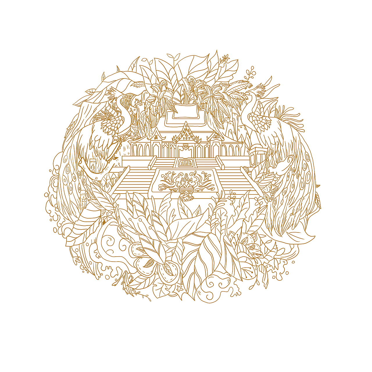 原创 西双版纳茶叶 包装元素（图ZMjU4NjU1NzI0） - 商业插画 - 站酷设计师今天叫turbo原创素材 - 站酷ZCOOL