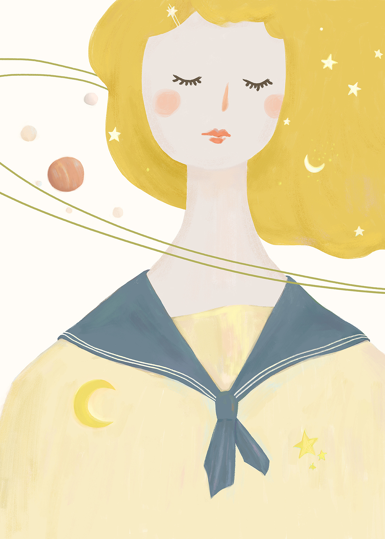 来自星星的你（图ZMjI5MjQ4MTcy） - 商业插画 - 站酷设计师了乙原创素材 - 站酷ZCOOL