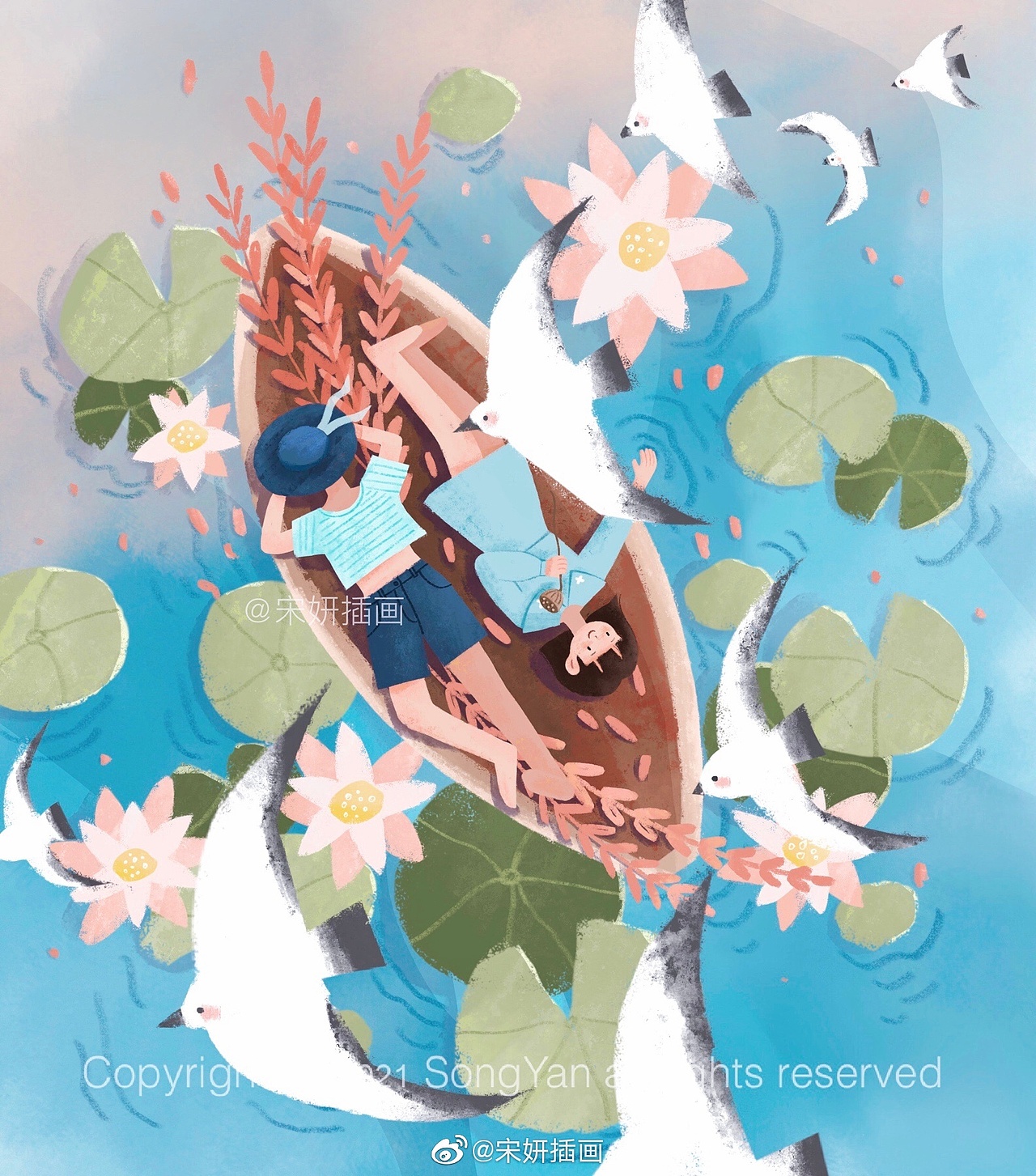 原创插画-好朋友-系列