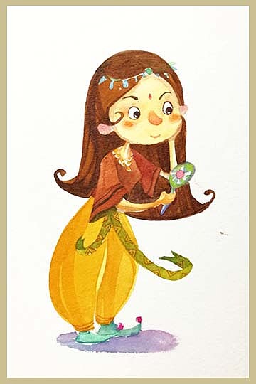 水彩人物练习～（图ZODU1NjM3MzI=） - 儿童插画 - 站酷设计师Bonnie小博原创素材 - 站酷ZCOOL