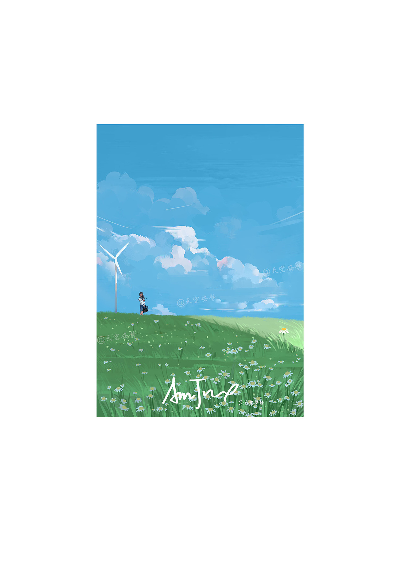 晴天|插画|创作习作|天空安静_原创作品-站酷zcool