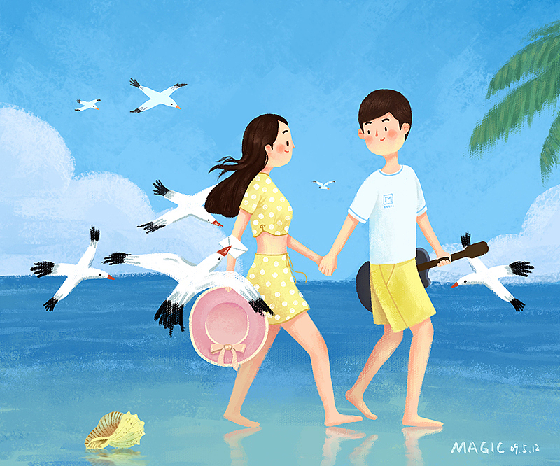 碧海蓝天（图ZMTU4MDY2NTg0） - 创作习作 - 站酷设计师麦奇可原创素材 - 站酷ZCOOL