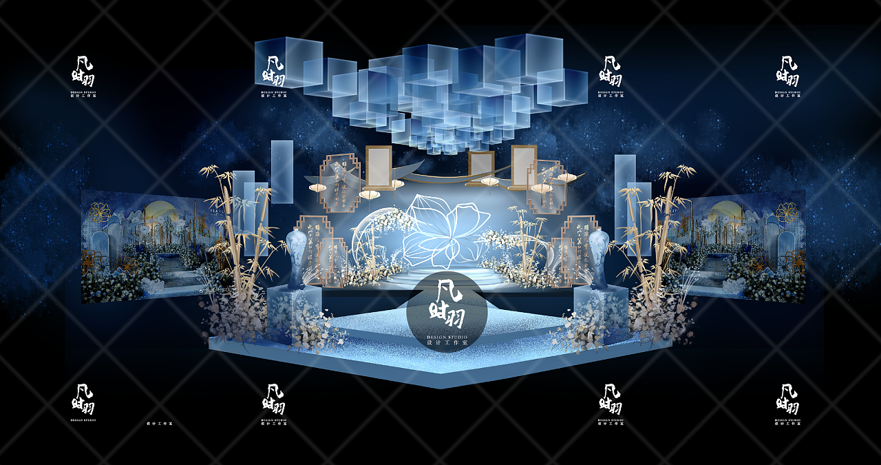 婚礼手绘 — 电脑sai 「时光隧道」