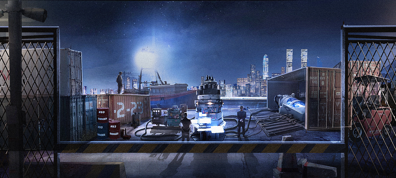 【影视】概念气氛图 室外气氛图 码头