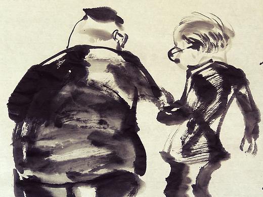 背影--没有迈不过去的坎--于腮漫画（个人主页-ZMjc1MDAwMjQ=） - 短篇/格漫 - 站酷设计师于腮Silvester原创素材 - 站酷ZCOOL