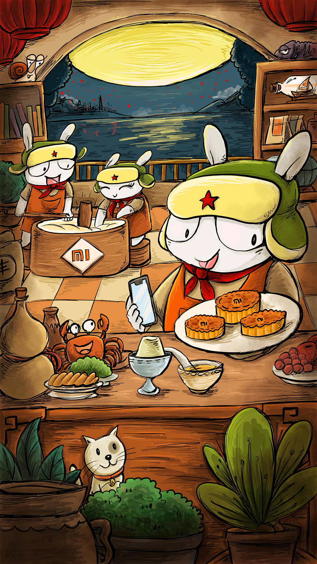 中秋节快乐（图ZMTI5NjE0OTg0） - 创作习作 - 站酷设计师仙豆的豆原创素材 - 站酷ZCOOL