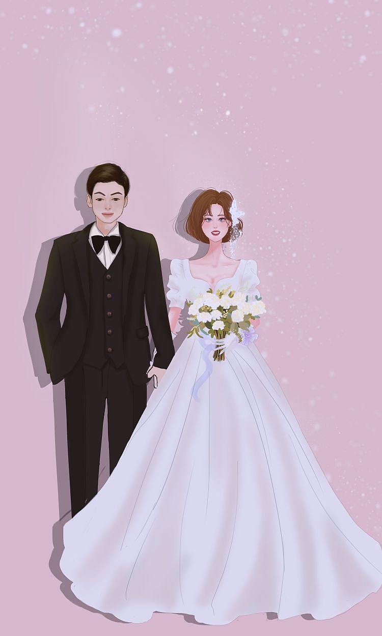 结婚婚纱照（图ZMzE5MjU5NTY4） - 艺术插画 - 站酷设计师兰铃蓝原创素材 - 站酷ZCOOL