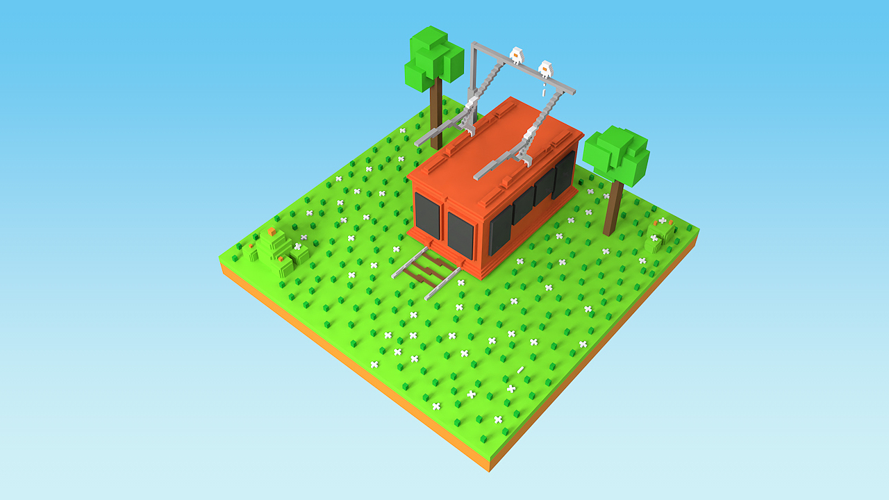 C4D练习 场景搭建 卡通 粒子特效（图ZMjEyMDU0MDA0） - 场景 - 站酷设计师怪咖男孩GeekBOY原创素材 - 站酷ZCOOL