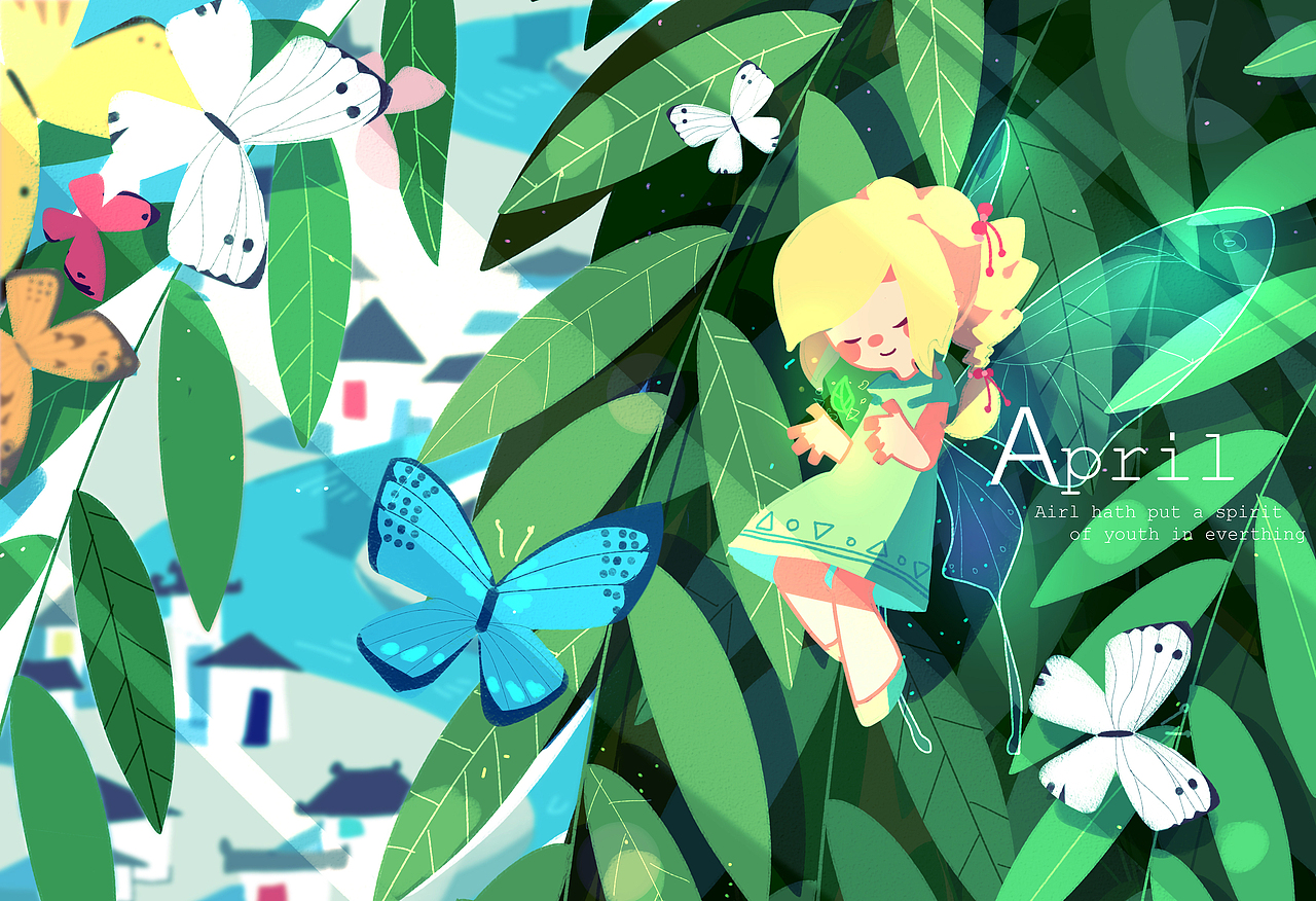 Apirl（图ZMTE0NTMzMDYw） - 创作习作 - 站酷设计师RIPPLE_原创素材 - 站酷ZCOOL