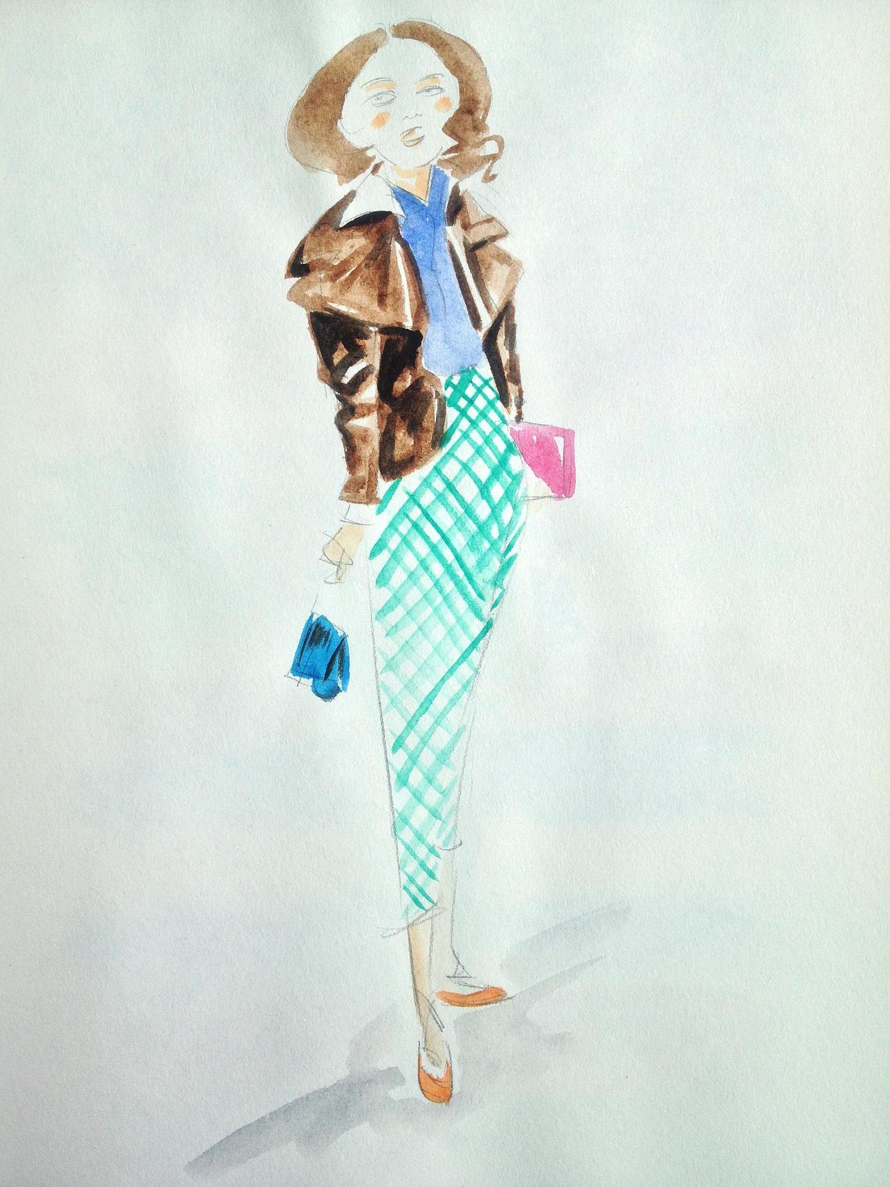 服装插画High fashion（图ZNzAxOTY4OTI=） - 商业插画 - 站酷设计师歪瓶盖原创素材 - 站酷ZCOOL