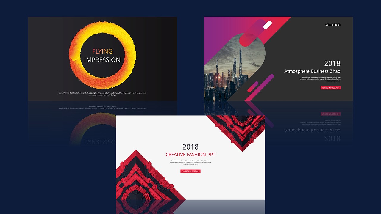 渐变商务风演示模板（图ZMTUwNTc0NzQ4） - PPT/Keynote - 站酷设计师老飞设计匠原创素材 - 站酷ZCOOL