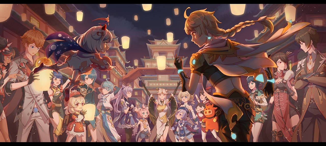 相聚璃月（图ZMjU1NTc5OTQw） - 创作习作 - 站酷设计师心塞de小pang原创素材 - 站酷ZCOOL