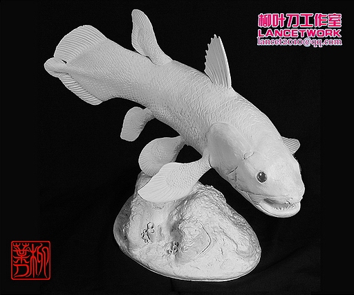[柳叶刀工作室]腔棘鱼雕塑过程（图ZNzg2OTUzMzI=） - 手办/模玩 - 站酷设计师柳叶刀六爷原创素材 - 站酷ZCOOL