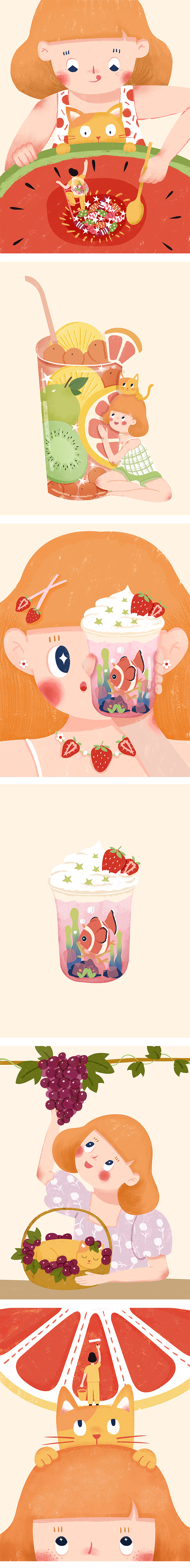 插画小集‘01（图ZMjE3NjE3NTg0） - 创作习作 - 站酷设计师巧可荔原创素材 - 站酷ZCOOL
