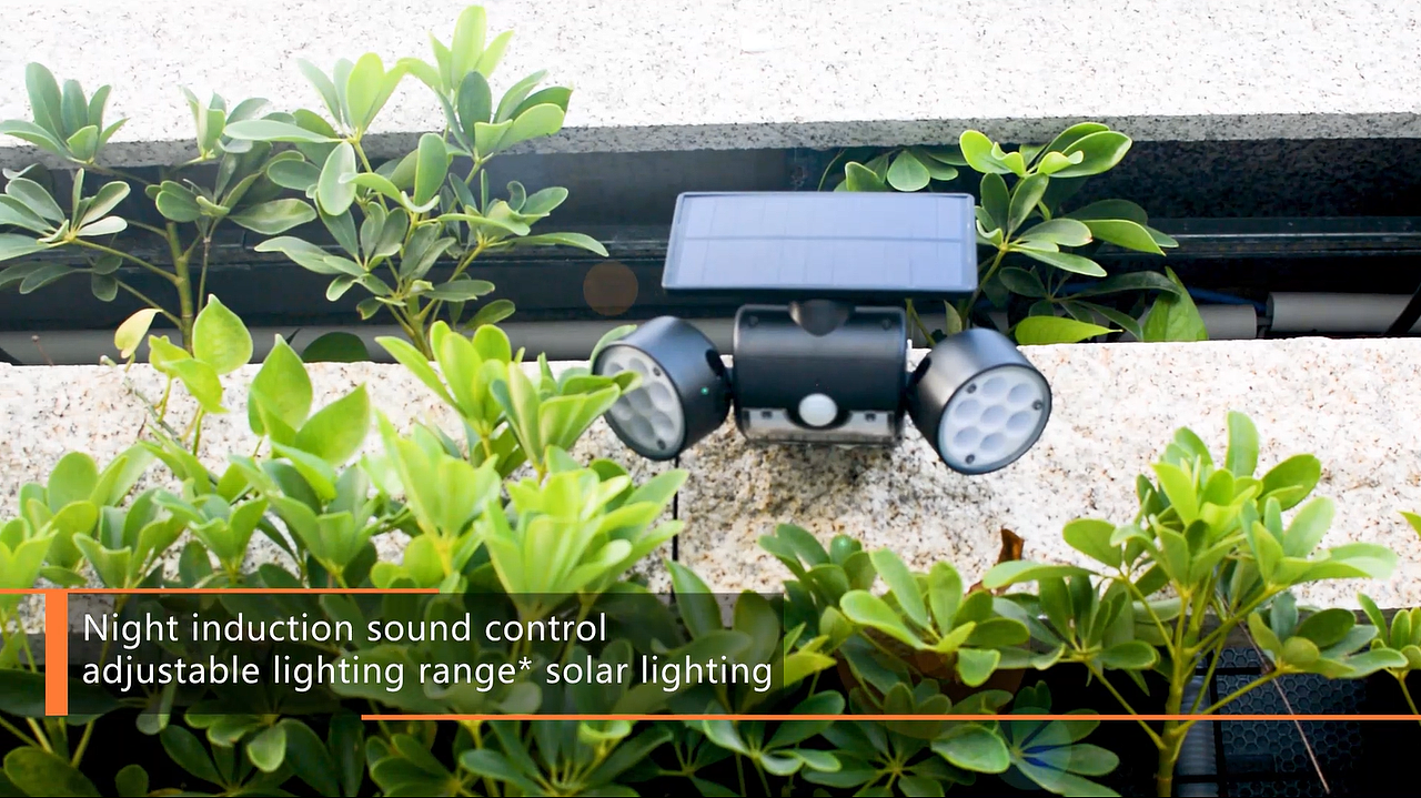 夜感应声控太阳能照明灯