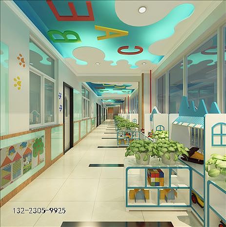 郑州幼儿园设计_智慧花幼儿园装修设计效果图（图ZNzYwNDQ5NjA=） - 家装设计 - 站酷设计师lican1991原创素材 - 站酷ZCOOL