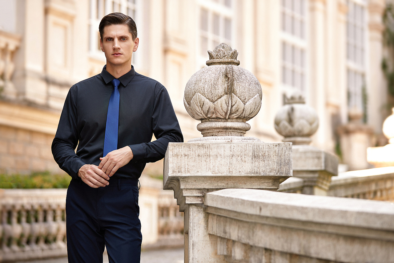 杭州卓米商业|时尚|服装摄影师 男士衬衣 外景 街 拍摄