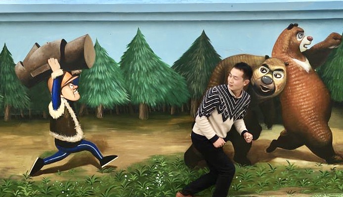 3d立体画墙绘手绘彩绘|插画|新锐潮流插画|郑州墙绘公共艺术_原创作品