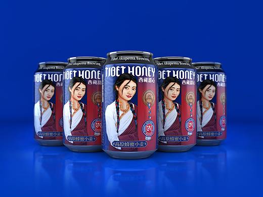 西藏阿克斑玛-精酿啤酒包装设计