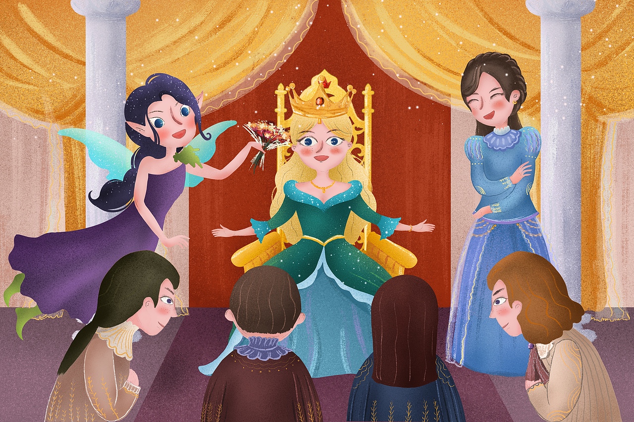 奇怪的女王（图ZMjA5Mjk4ODI4） - 儿童插画 - 站酷设计师飞天小女警儿原创素材 - 站酷ZCOOL